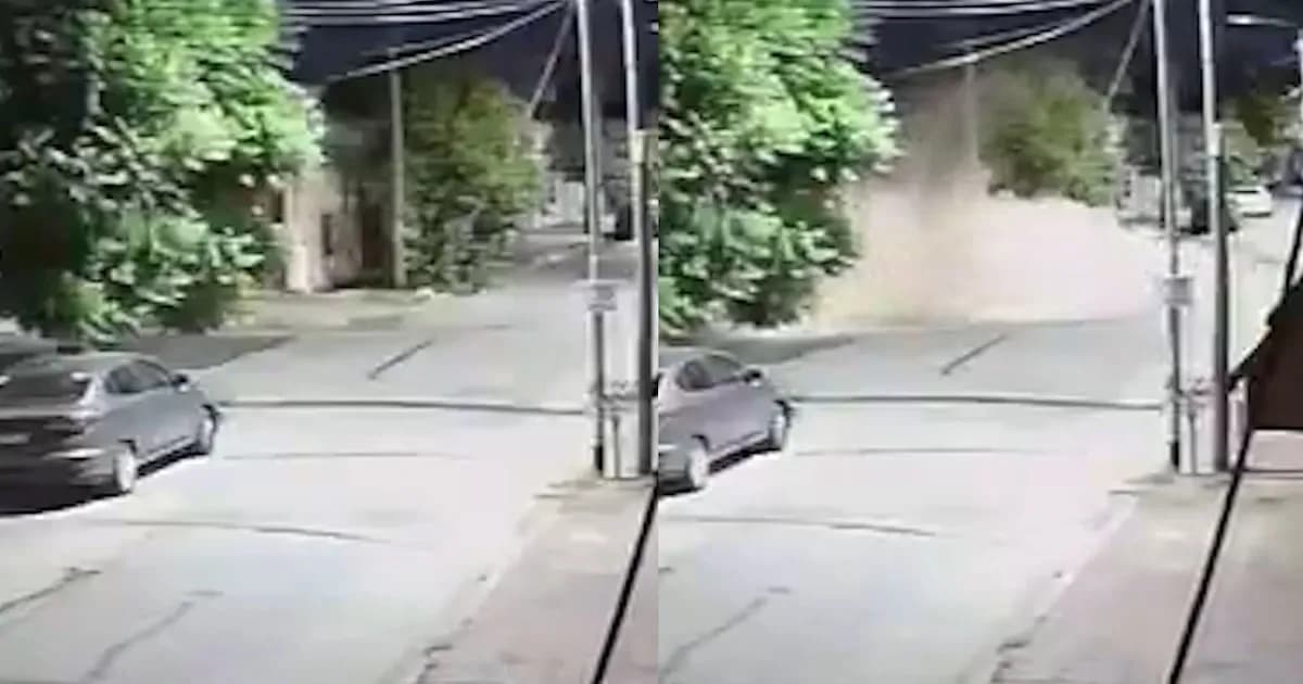 Derrumbe en Sarandí: colapsó techo de casa deshabitada y destruyó auto de colección