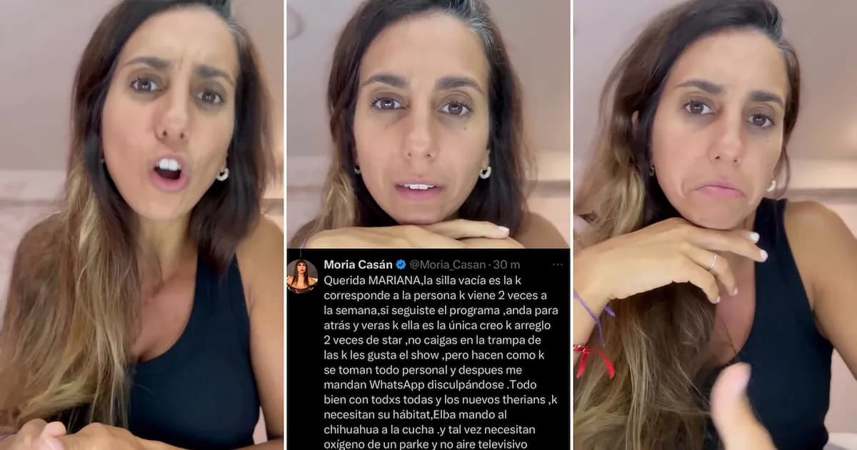 Cinthia Fernández responde a Moria Casán y plantea su futuro en el programa