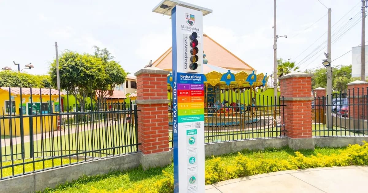 Surco implementa solmáforo y sensores para monitorear radiación UV en tiempo real