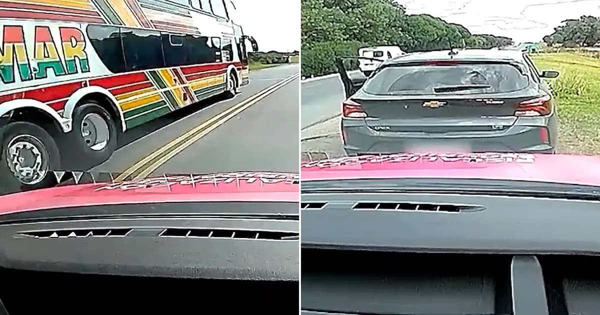 Detienen micro y auto por maniobras peligrosas en la Ruta 11 cerca de Villa Gesell