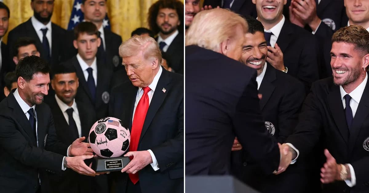 La histórica visita de Messi y el Inter Miami a la Casa Blanca: regalos y anécdotas con Trump