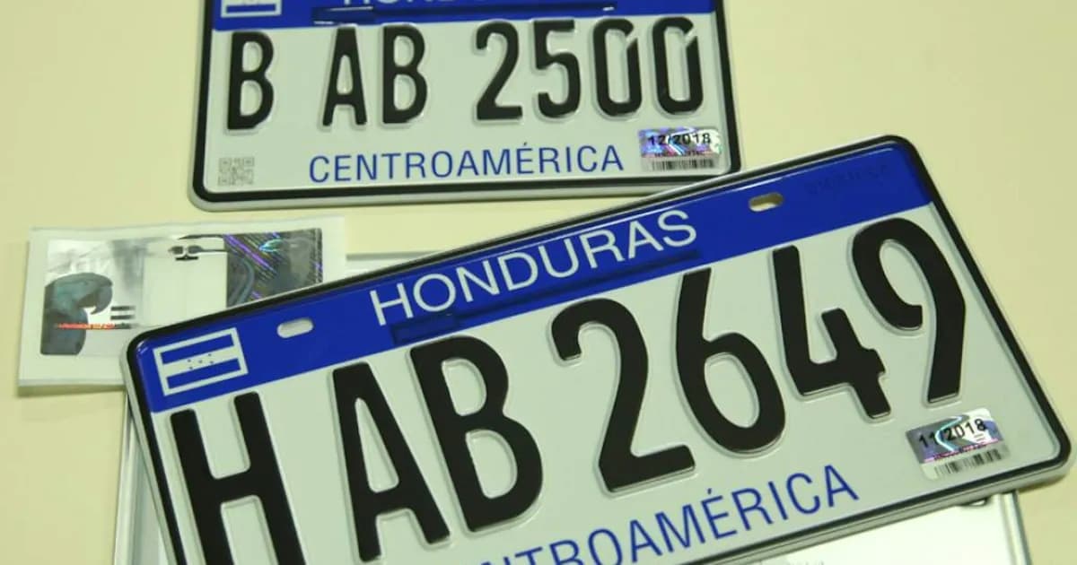 El Congreso de Honduras busca soluciones para la crisis de placas vehiculares