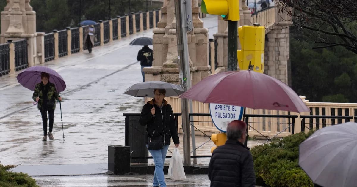 Intensas lluvias y variaciones térmicas marcan el domingo en España