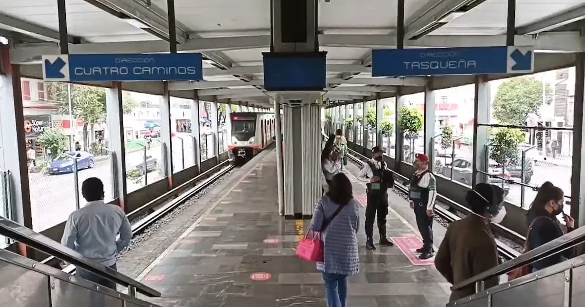 Línea 2 del Metro CDMX sigue funcionando tras el colapso de un edificio cercano
