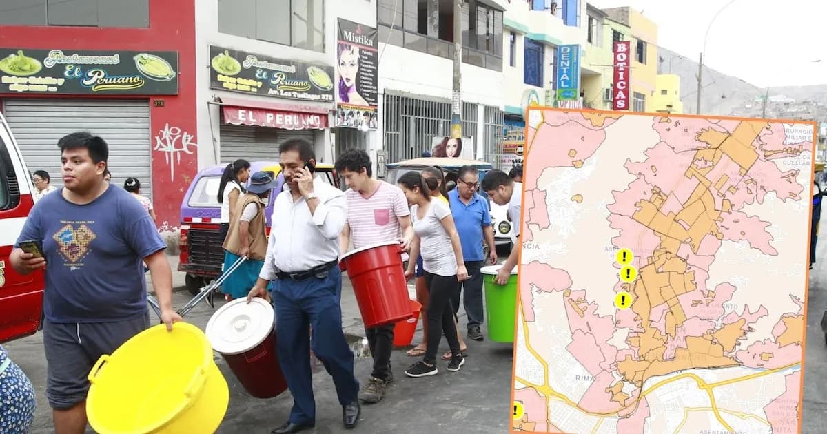 Cortes de agua programados en Lima: Sedapal informa sobre afectaciones y horarios