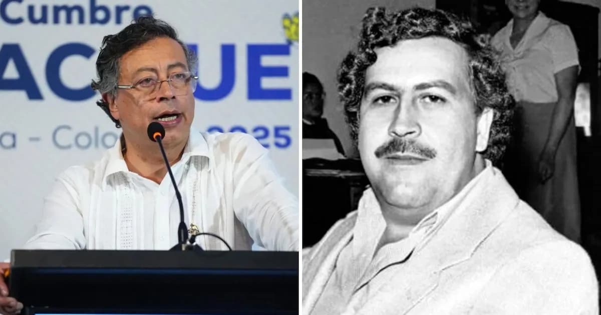 Petro compara a Pablo Escobar con capos actuales: 'Eran niños jugando'