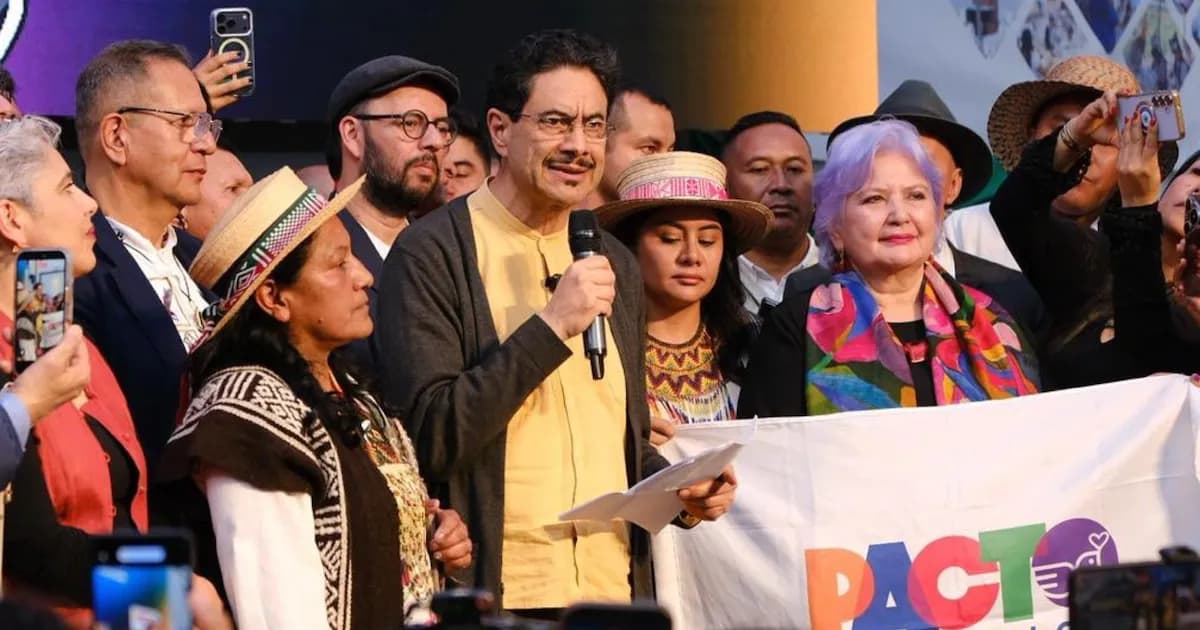 Iván Cepeda lanza su candidatura presidencial junto a Aida Quilcué como vicepresidenta