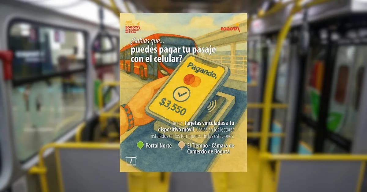 TransMilenio implementa pago con celular en Bogotá: ¿cómo funciona?
