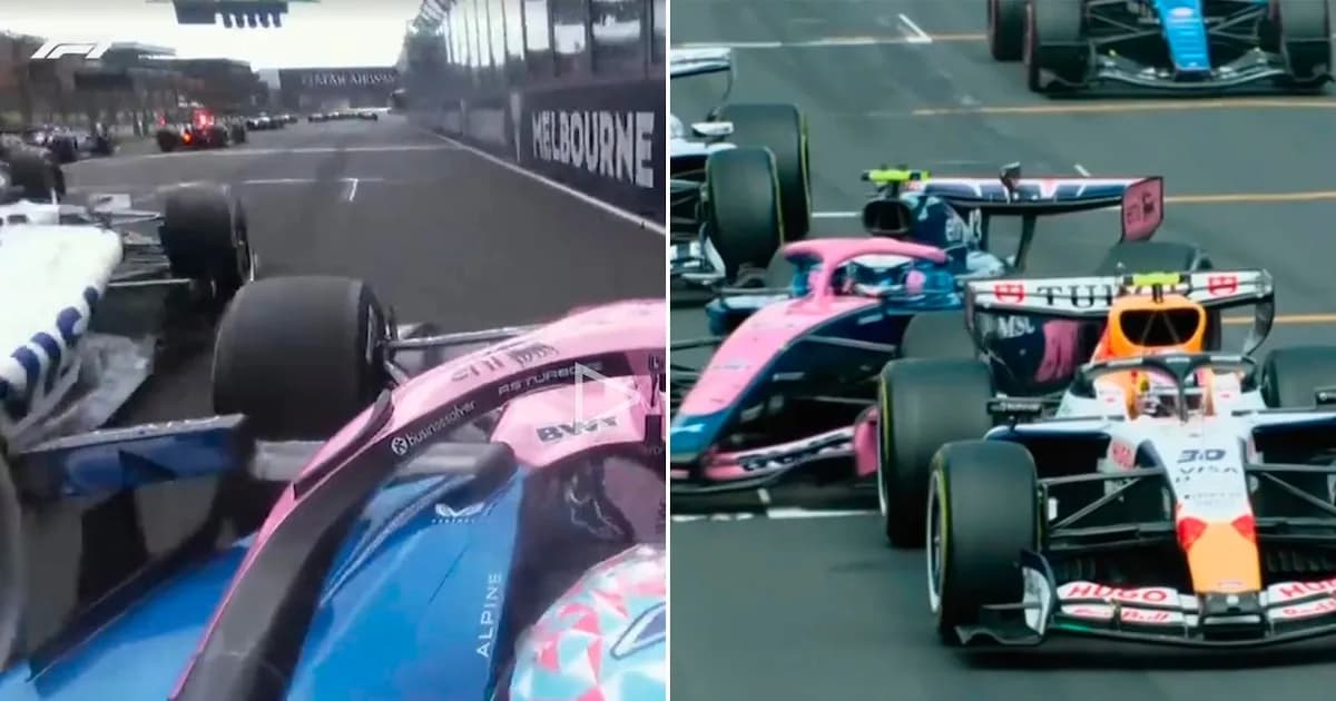 Colapinto evita un grave accidente en Australia con una maniobra impresionante