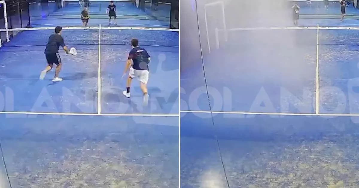 Increíble incidente en cancha de pádel de Quilmes: inundación inesperada por un disparo erróneo