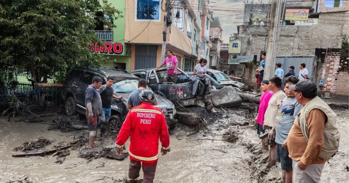 Estado de emergencia en Perú por riesgo de lluvias intensas hasta mayo de 2026