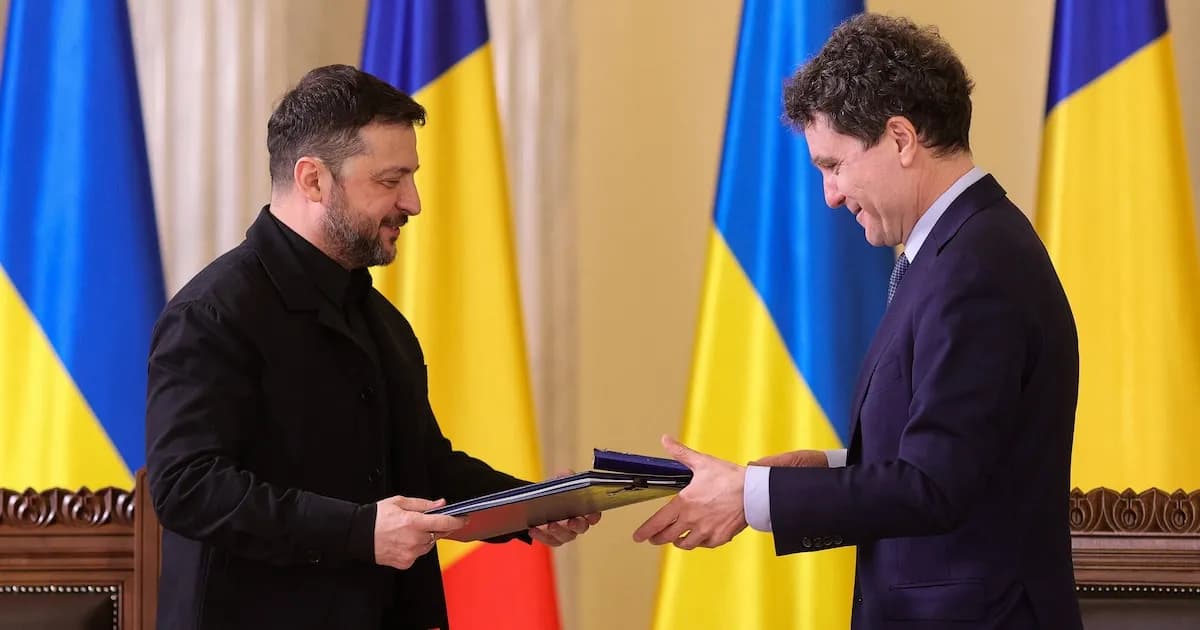 Ucrania y Rumania firman acuerdo para producir drones y fortalecer la cooperación energética