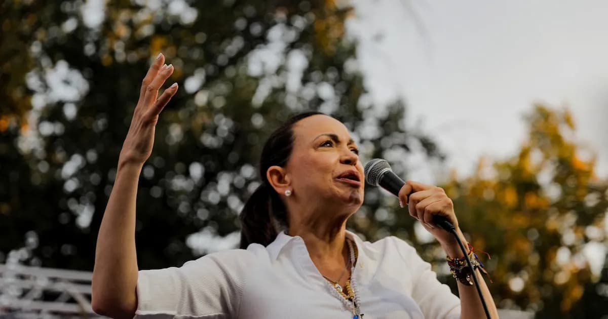 María Corina Machado llama a venezolanos en Chile a regresar a su patria