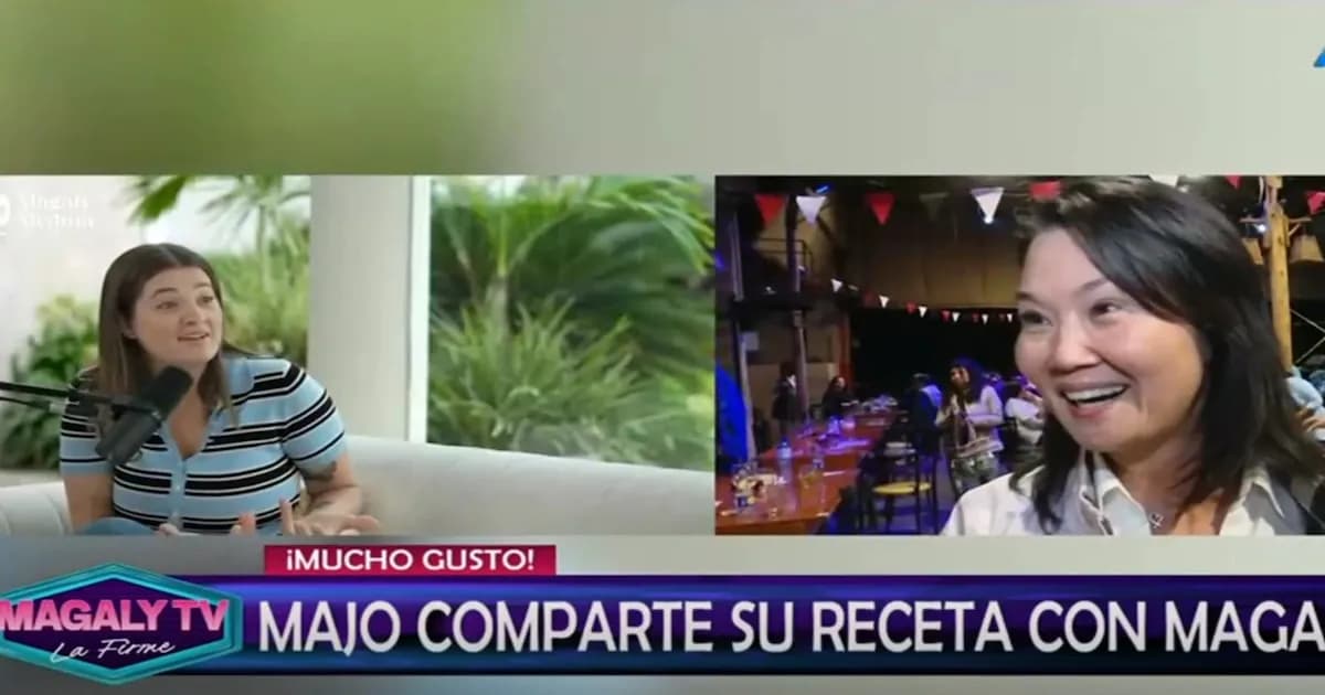 Majo con Sabor comparte su reacción ante los elogios de Keiko Fujimori a Gabriel Calvo