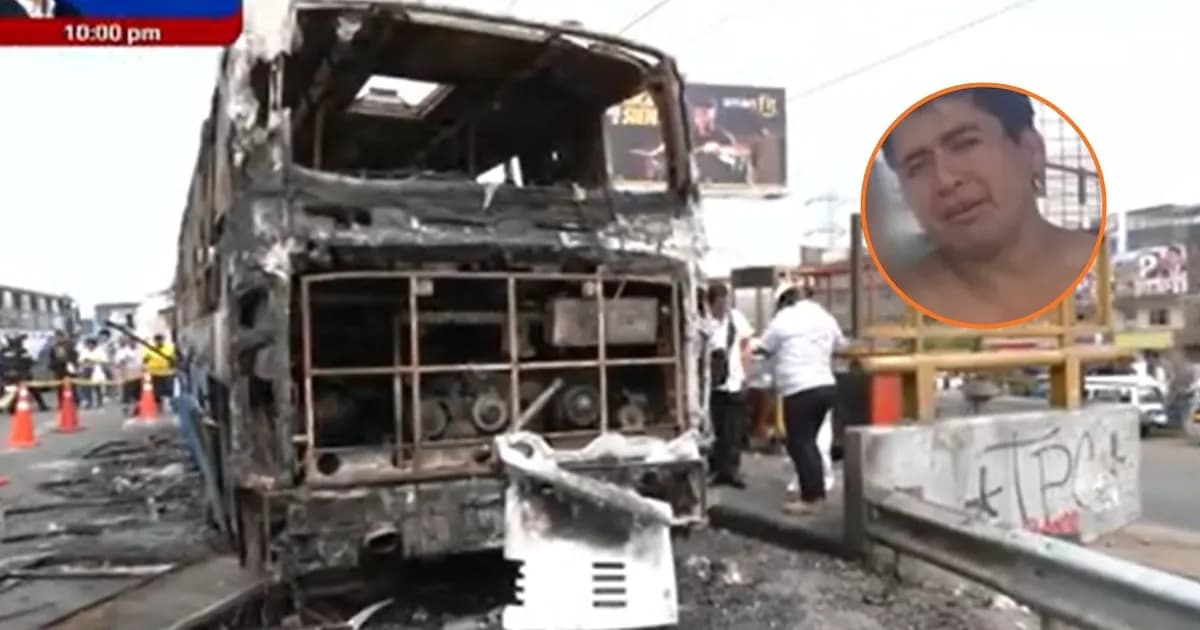 Fallece chofer tras ataque incendiario en El Agustino