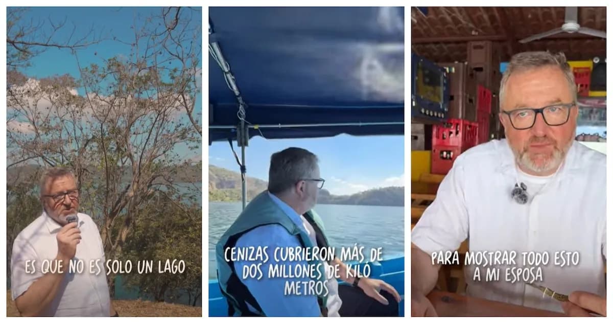 Embajador alemán elogia el lago de Ilopango y su gastronomía durante su visita a El Salvador