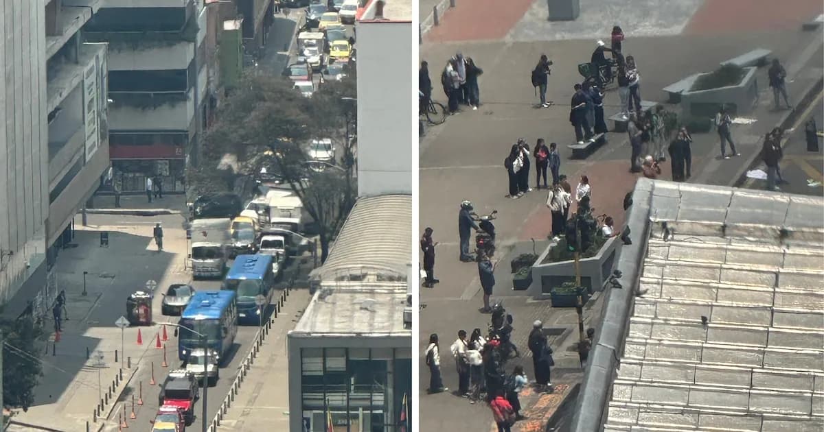 Estudiantes bloquean el tránsito en Bogotá durante más de dos horas