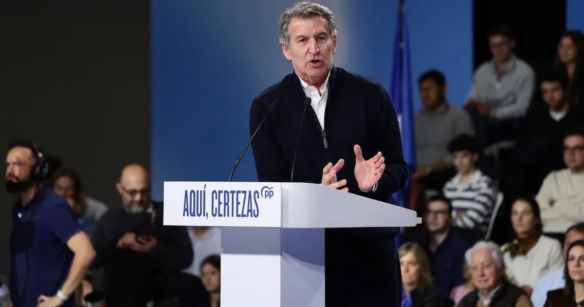 Feijóo exige un Gobierno independiente para Mañueco ante el desafío de Vox