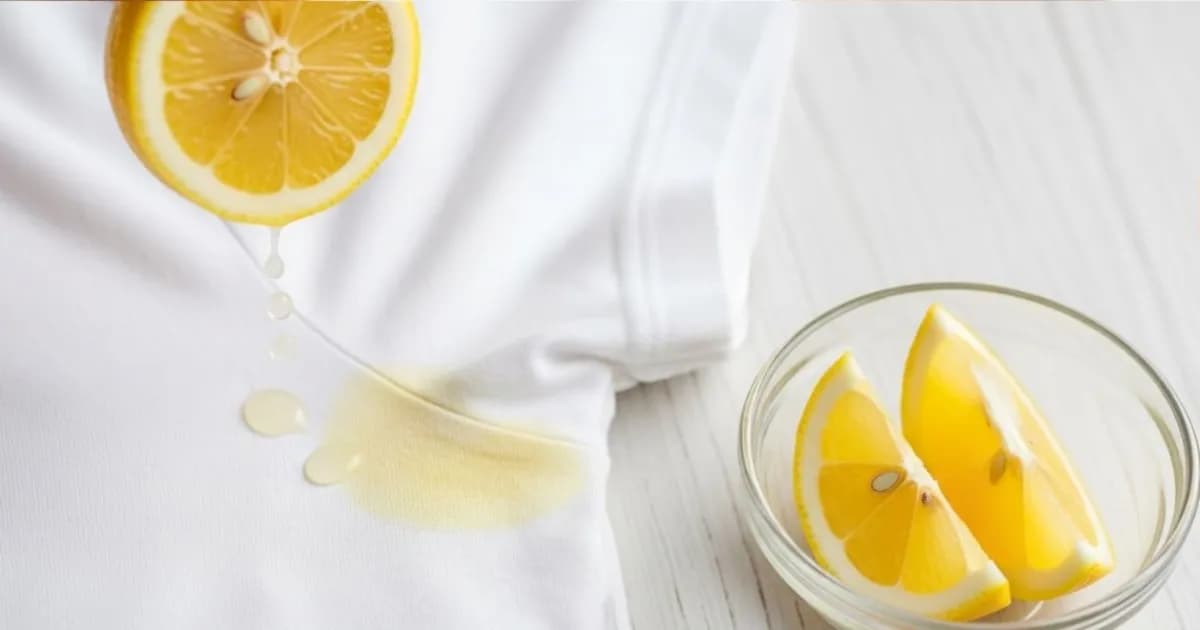 Elimina las manchas de sudor con jugo de limón: un método natural y efectivo