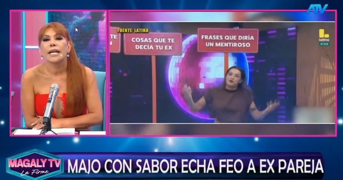 Majo con Sabor genera revuelo tras comentario sobre sus ex en programa de televisión