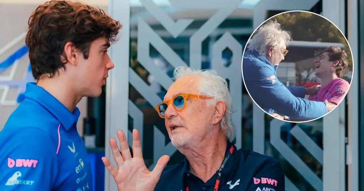 Colapinto y Briatore: un intercambio divertido tras el GP de China