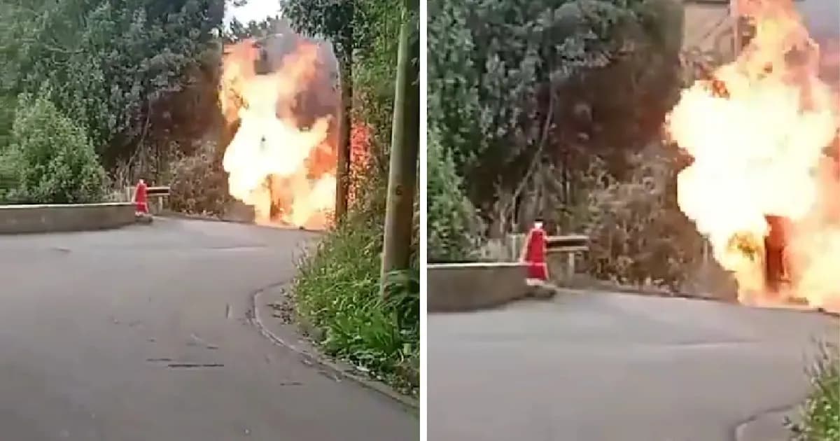 Accidente en La Calera: camión con gas provoca explosión y personas atrapadas en un hotel