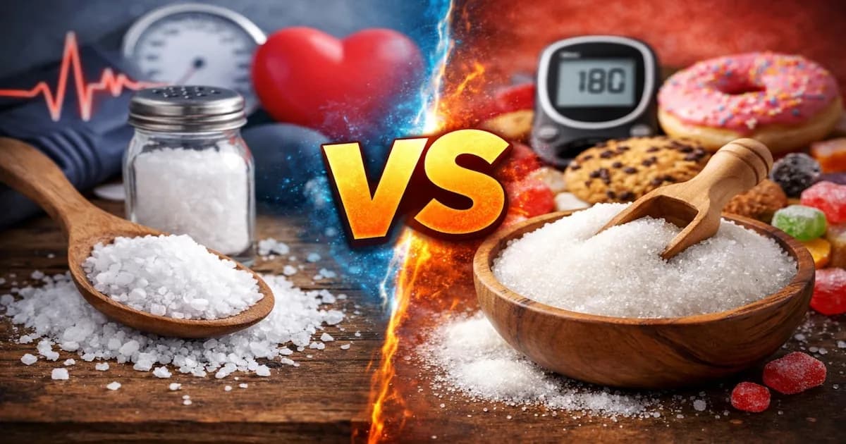 Sal vs Azúcar: ¿Cuál es más perjudicial para la salud en exceso?