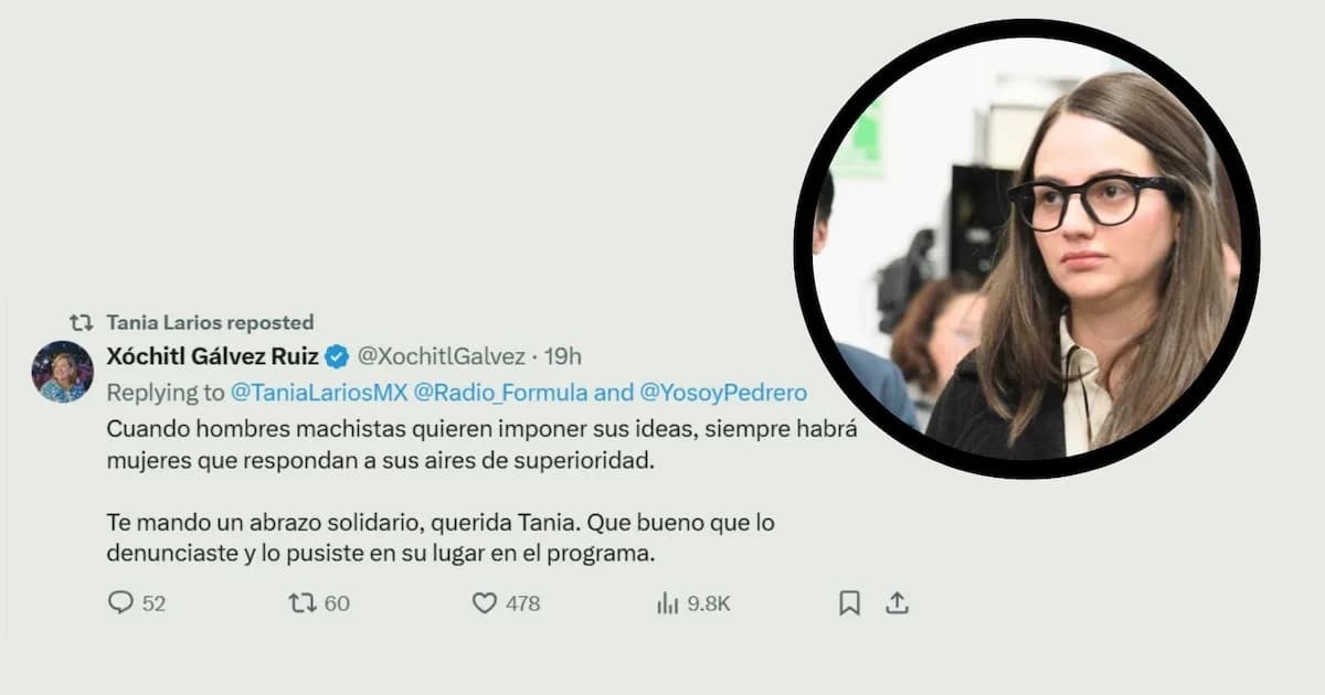 Xóchitl Gálvez apoya a Tania Larios tras agresión política en debate público