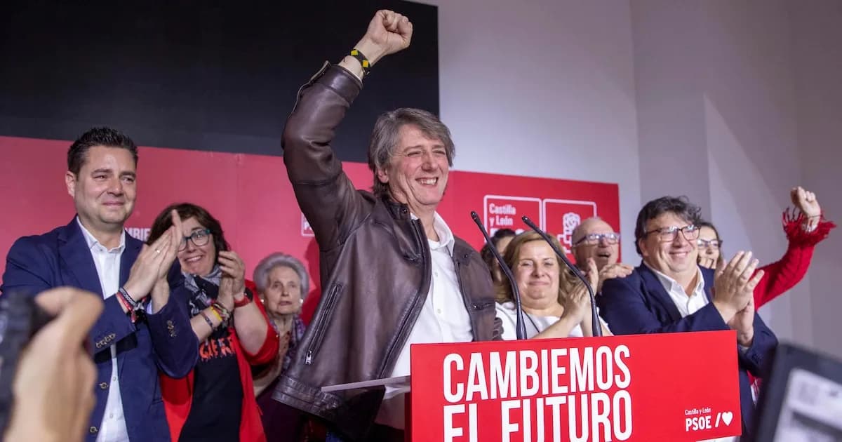 El PSOE celebra resultados positivos en Castilla y León, pero no logra el sorpasso