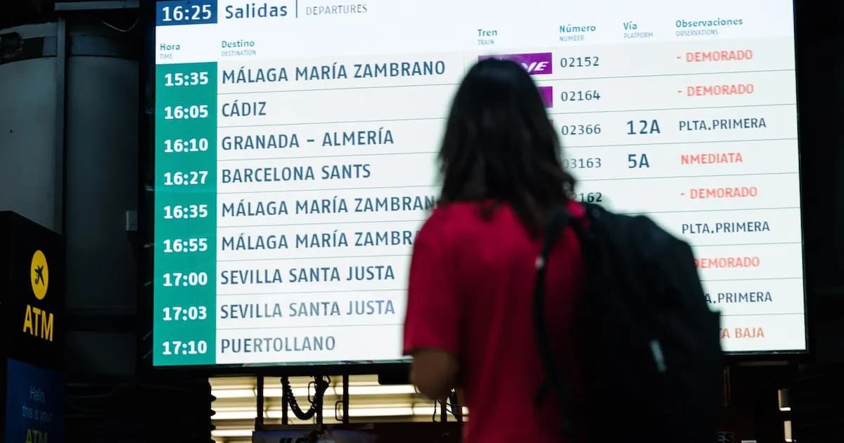 El AVE a Málaga seguirá cerrado hasta finales de abril, afectando la Semana Santa