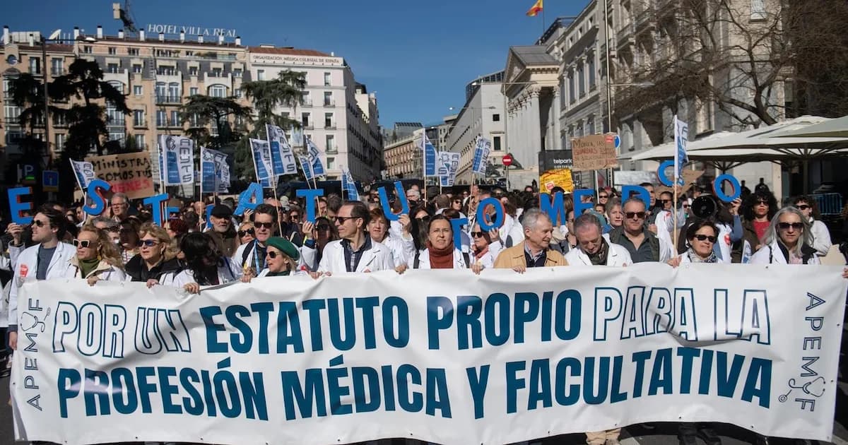 Protesta médica en España: 80% de apoyo en hospitales y 50% en Atención Primaria