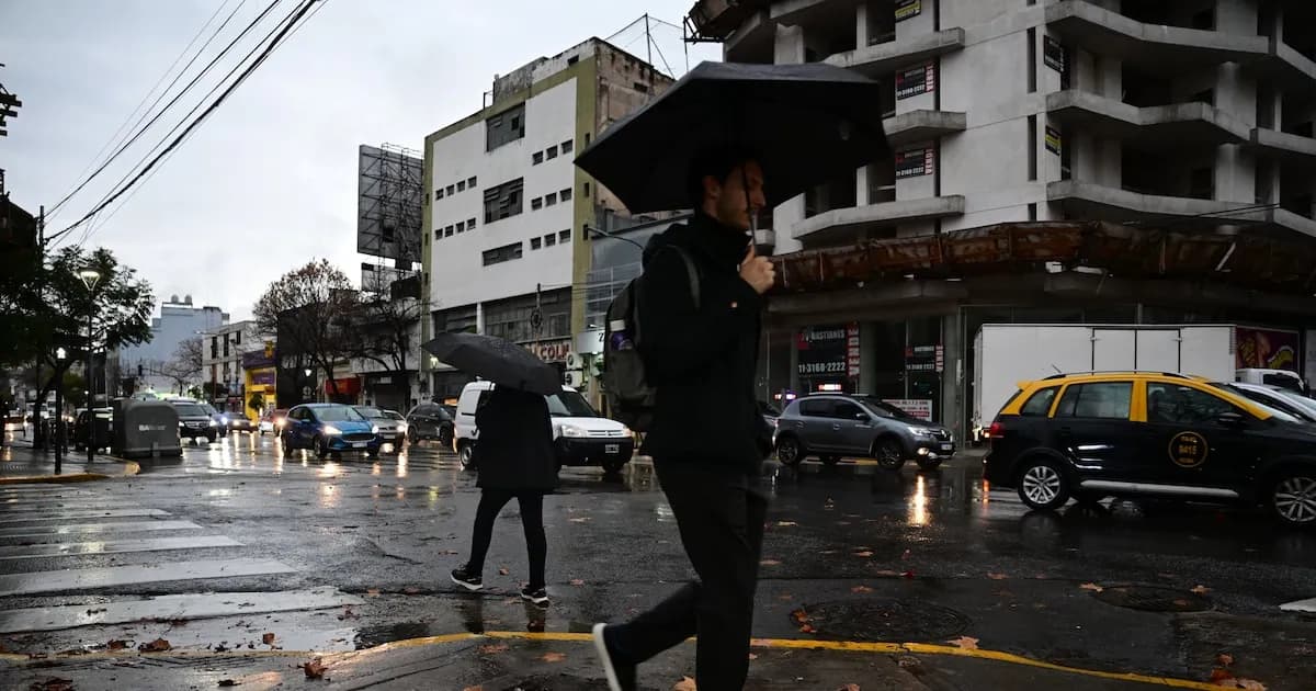 Alerta amarilla por tormentas en el AMBA: descenso de temperatura inminente