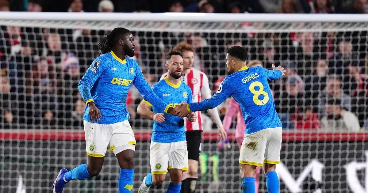 Wolverhampton logra un empate agónico frente a Brentford en Londres