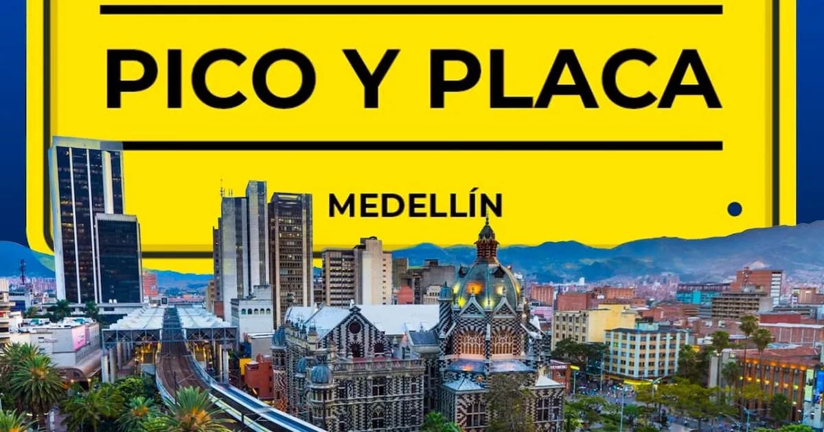 Pico y Placa en Medellín: Reglas para el martes 17 de marzo de 2026