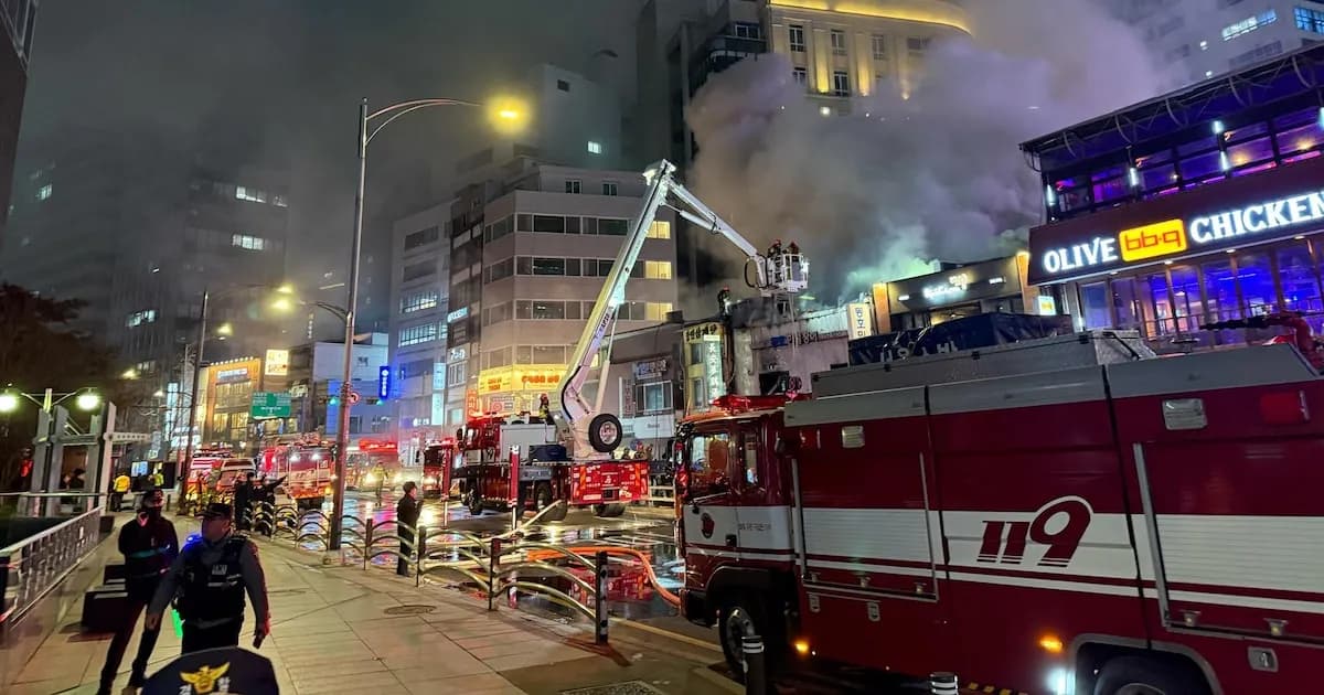 Incendio en fábrica de Daejeon deja 50 heridos, 35 de gravedad