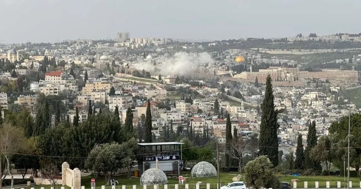 Tensión en Medio Oriente: Fragmento de misil iraní cae cerca del Muro de los Lamentos