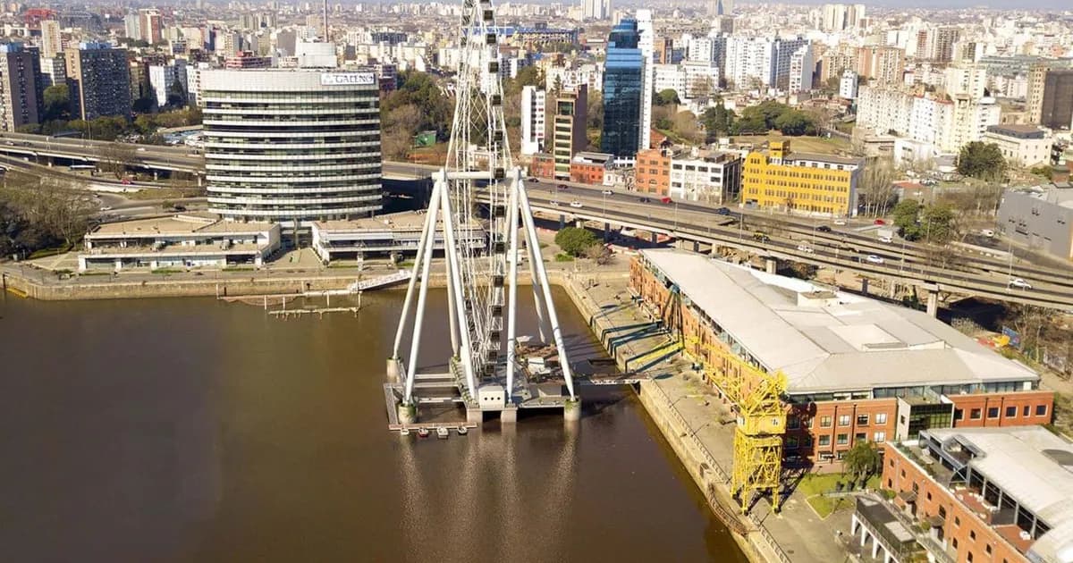 Comienza la construcción de la Rueda de Buenos Aires en Puerto Madero