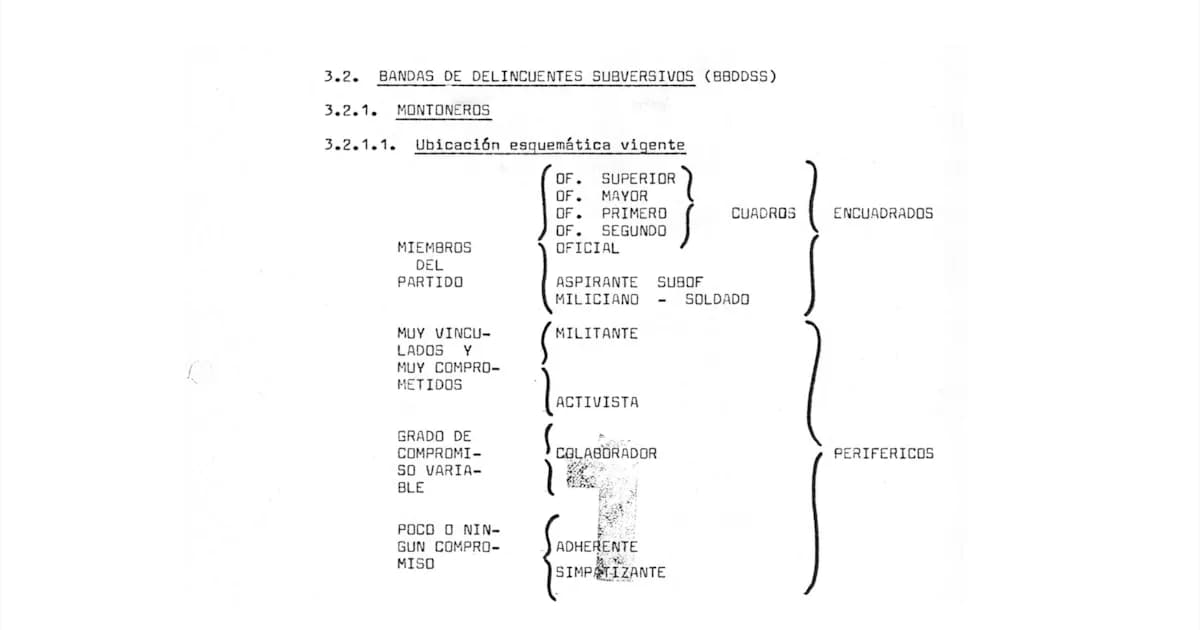 La Comisión Asesora de Antecedentes de la SIDE en la dictadura: integrantes, a quiénes perseguían y qué decían de Montoneros