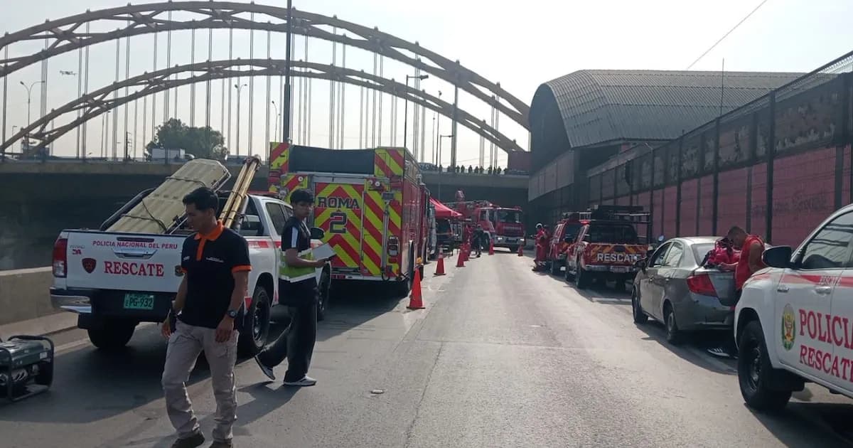 Cierre de accesos a la Línea Amarilla por búsqueda de policía arrastrado por el Rímac