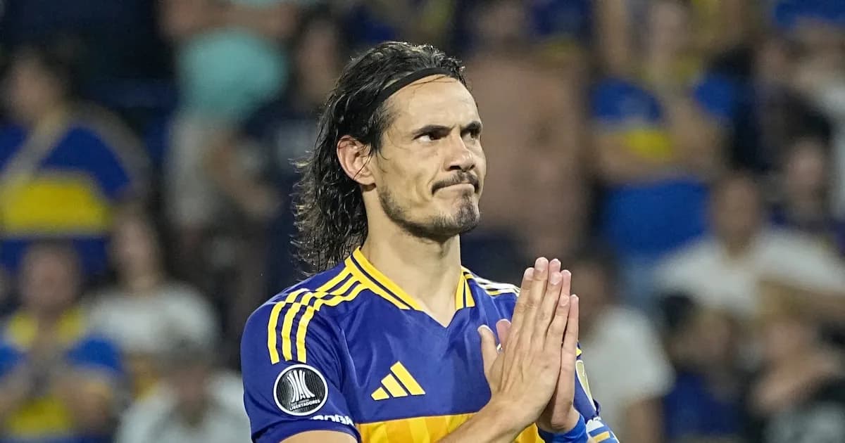 Cavani envía un mensaje de aliento tras el empate sin goles de Boca Juniors
