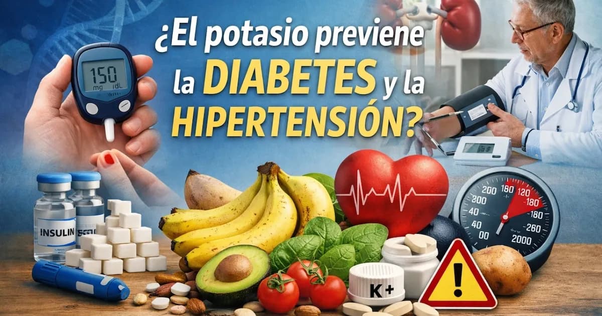 ¿Puede el potasio prevenir diabetes e hipertensión? Lo que dicen los especialistas