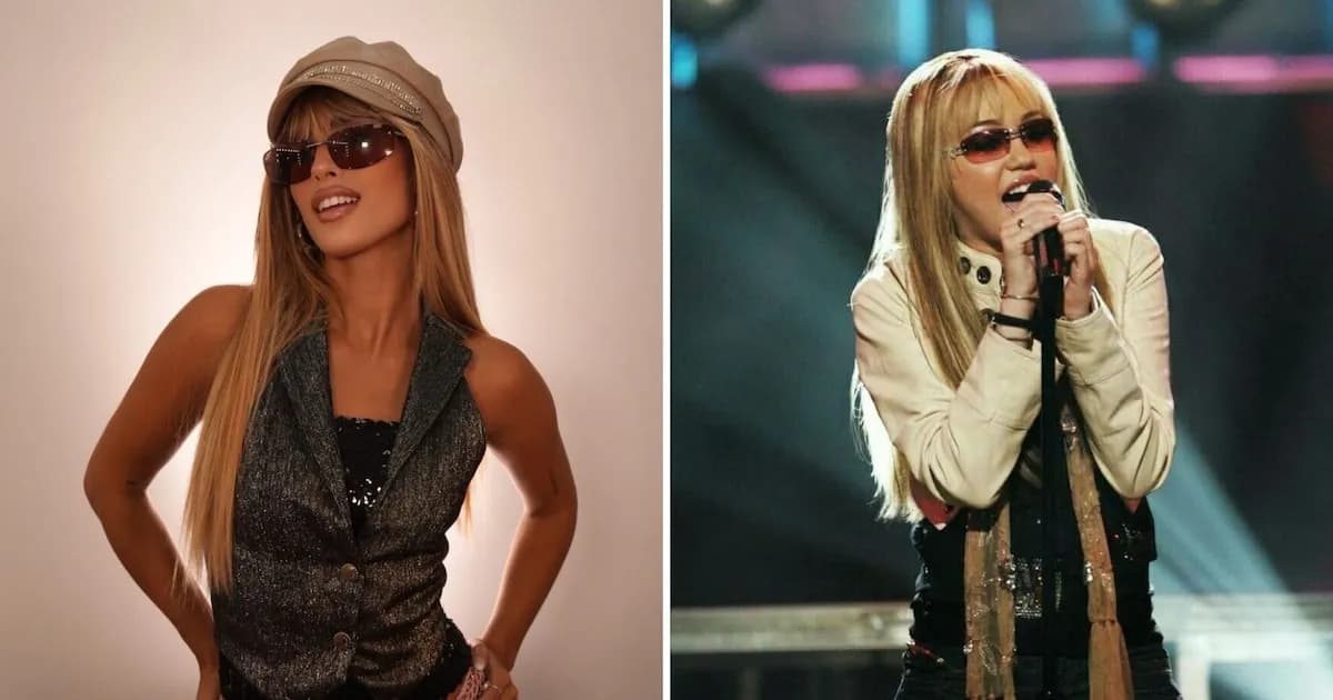 Julieta Poggio revive la esencia de Hannah Montana en un nostálgico homenaje visual