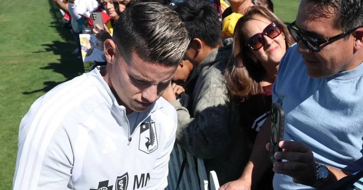 James Rodríguez podría perderse su debut con Minnesota United ante Cincinnati