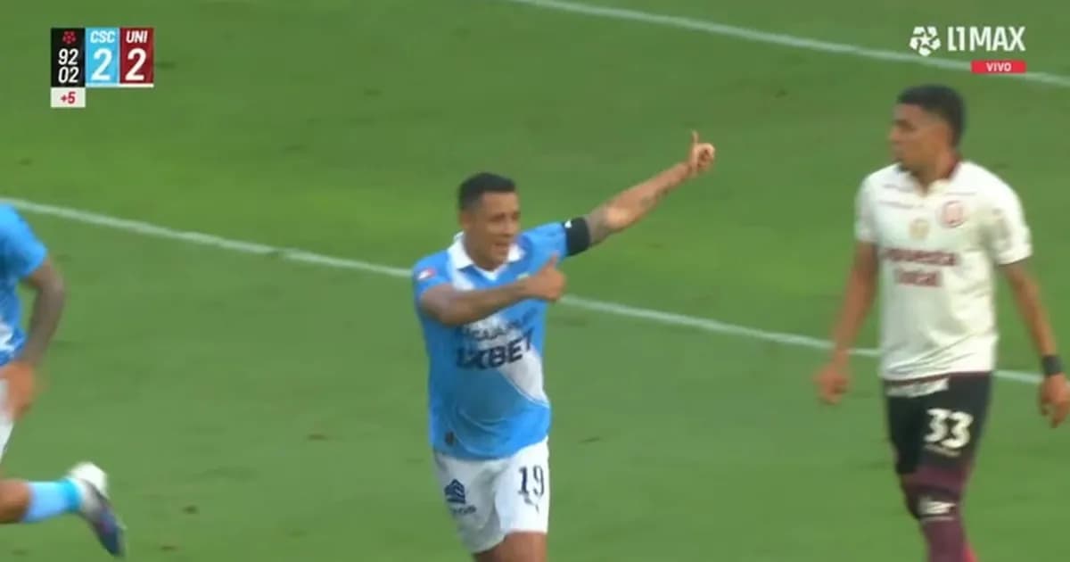 Yotún iguala agónicamente para Universitario ante Sporting Cristal en la Liga 1 2026