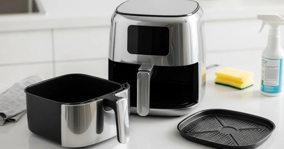 Método eficiente para limpiar freidoras de aire en minutos