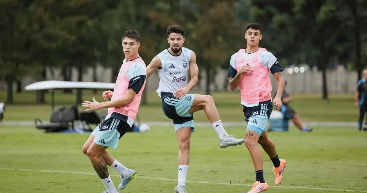 Scaloni evalúa alternativas en amistoso ante la Sub 20 previo al duelo con Zambia