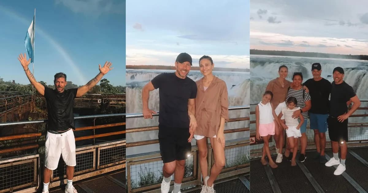 Carla Pereyra y Cholo Simeone: Reflexiones y Momentos en las Cataratas del Iguazú