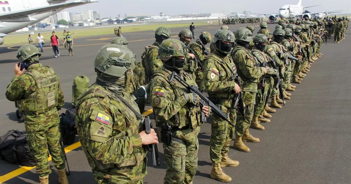 Ecuador: Fuerzas Armadas inician acuartelamiento para enfrentar el crimen organizado