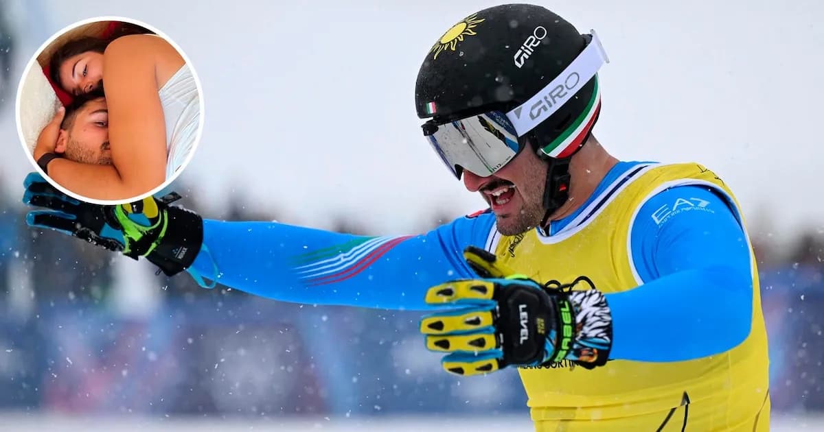 El emotivo homenaje de un esquiador italiano a su pareja fallecida en los Juegos Olímpicos