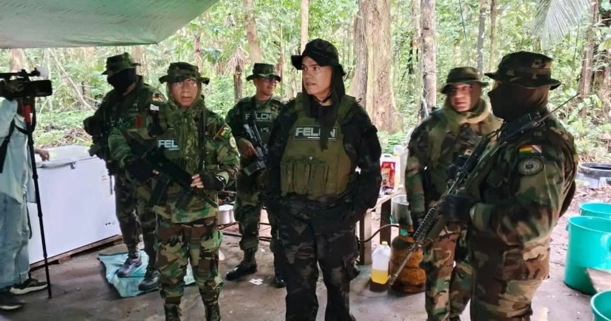 Bolivia desmantela fábricas de cocaína y confisca 300 kilos de droga en intensos operativos